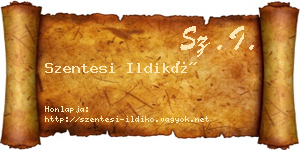 Szentesi Ildikó névjegykártya
